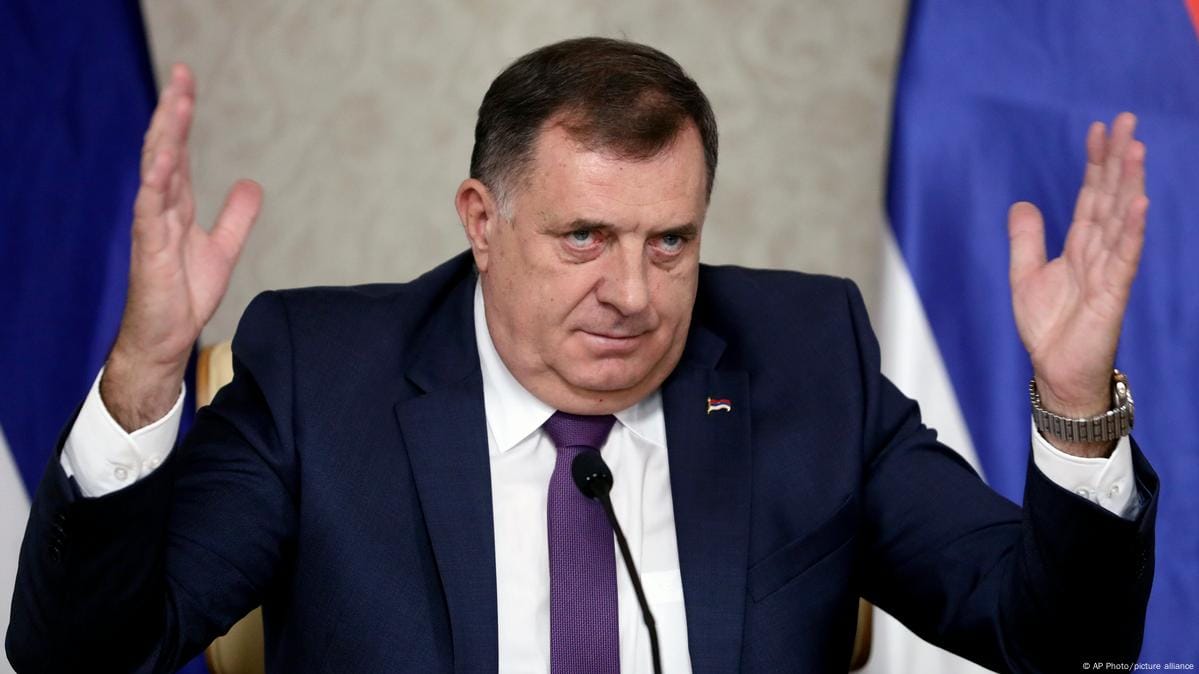 Боснийский суд приговорил лидера Республики Сербской Додика к году заключения и 6 годам запрета на участие в политической жизни